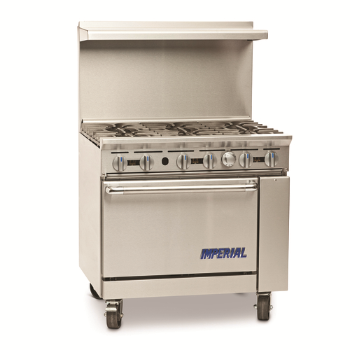 IR-6-C Range, 36", 6 Open Burners