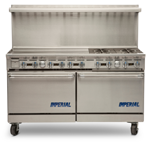 IR-6-G24 Range, 60", 6 Burners, 24" Griddle