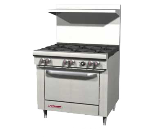 S36A Range, 36", 6 Open Burners