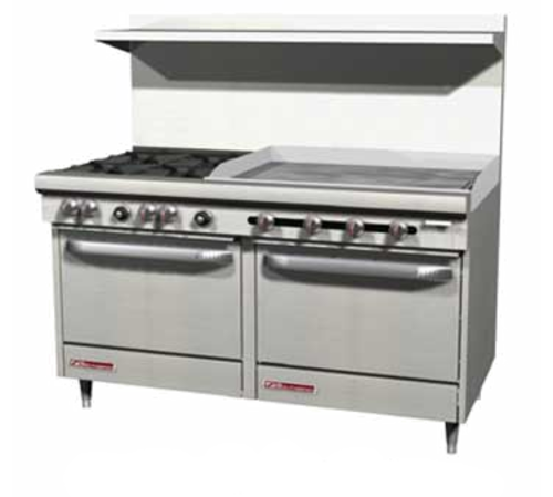 S60DD-2G Range, 60", 6 Burners, 24" Griddle